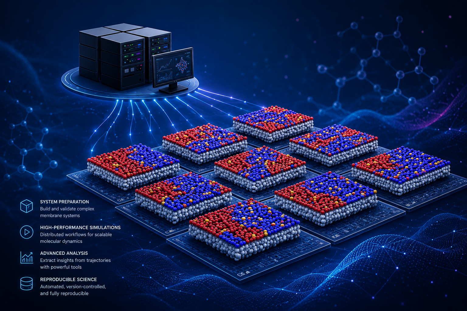 Molecular dynamics simulations platform